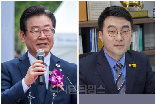 이재명(왼쪽) 더불어민주당 대표와 김남국 무소속 의원. <디지털타임스 이슬기 기자, 디지털타임스 DB>